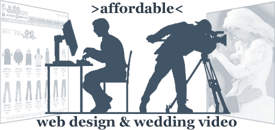 Affordable, Low Cost Web Design and Wedding Video in Massachusetts
